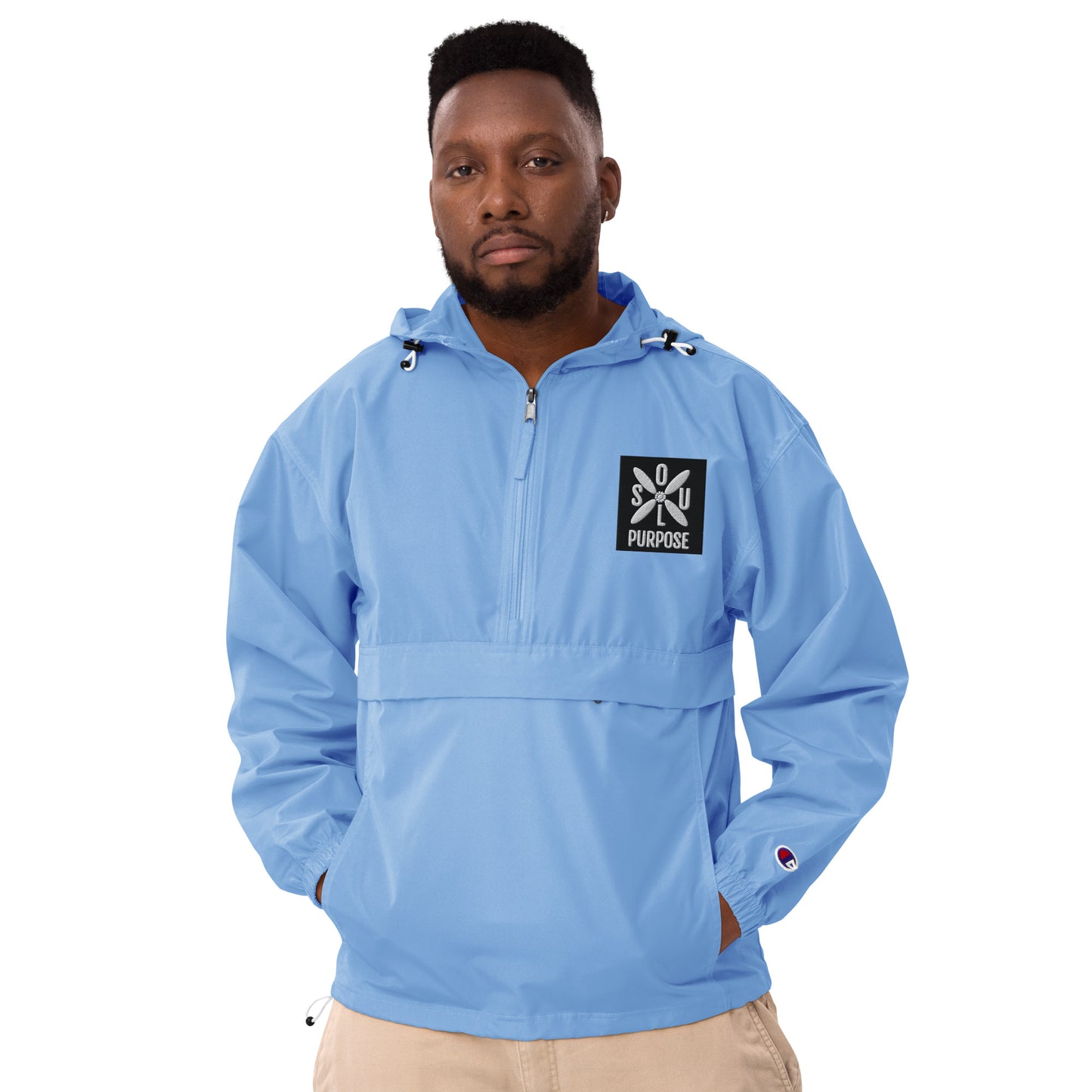 Embroidered Champion Packable Jacket