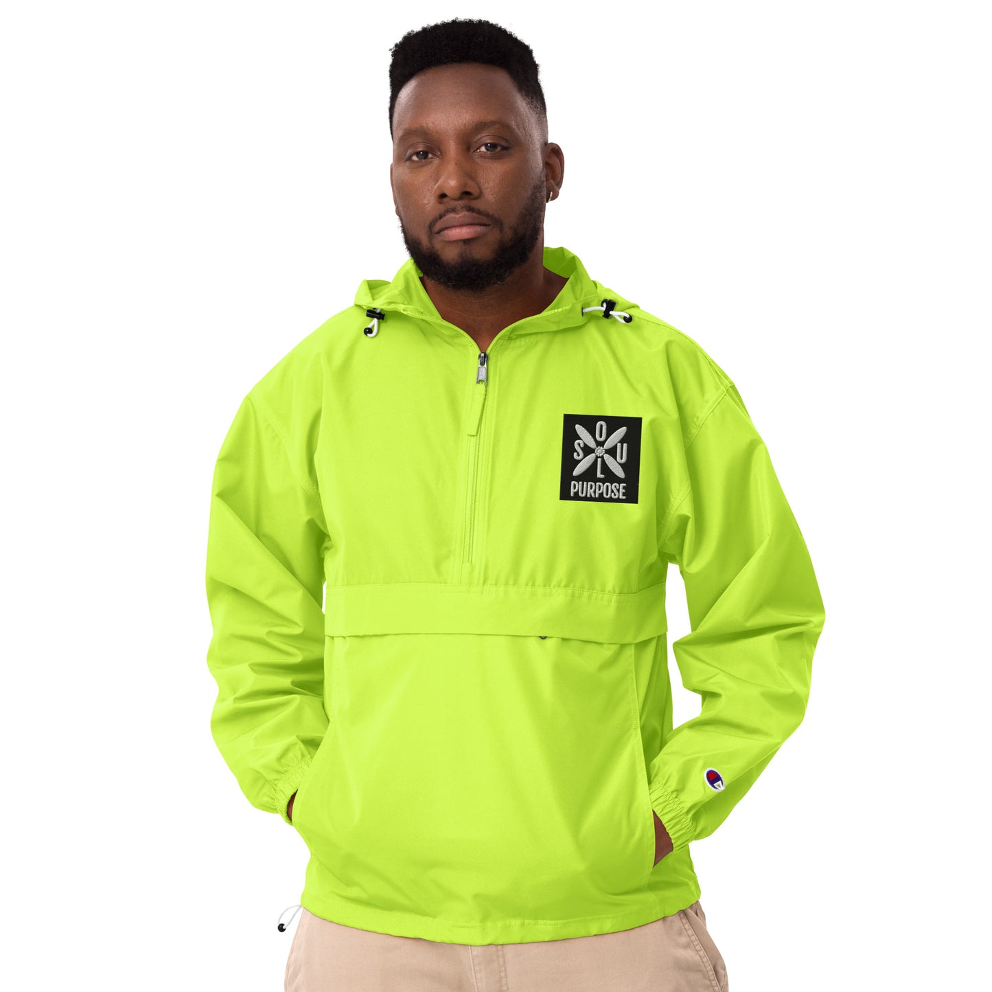 Embroidered Champion Packable Jacket